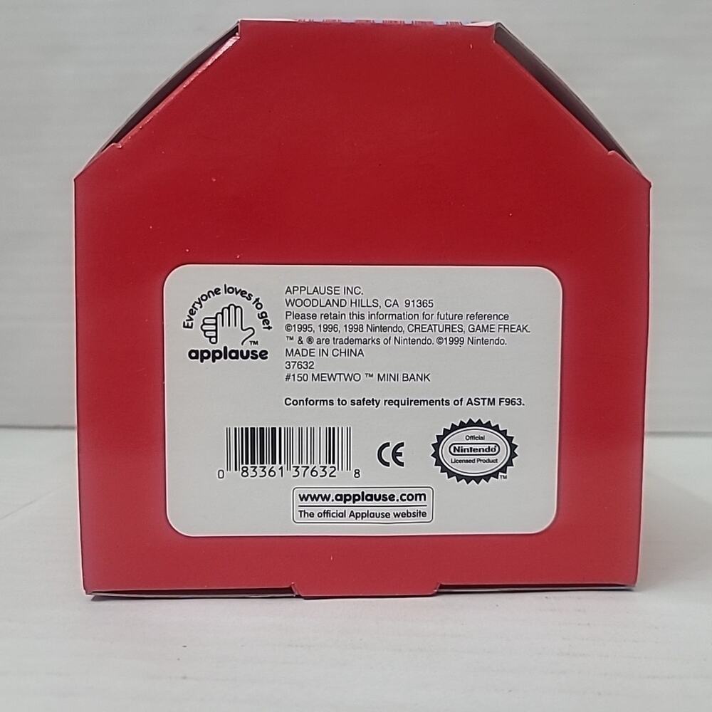 1998 Pokemon Bank By Applause Mewtwo #150 Limited Edition NEW Sealed - Picture 5 of 5